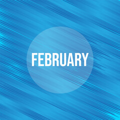 Hello February vector. Welcome February vector. - obrazy, fototapety, plakaty