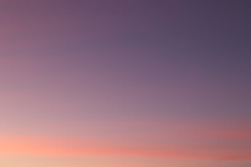 Morning star on the sky, soft pastel orange, pink and blue colors. Pink sky with early morning...