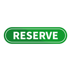 Reserve Button In Green Rounded Rectangle Shape For Schedule Booking Promotion Business Marketing Sale Social Media
