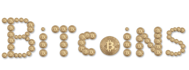 BITCOIN sur fond transparent,PNG