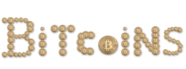 BITCOIN sur fond transparent,PNG