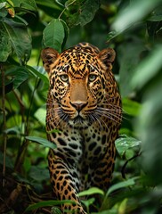a leopard in the jungle
