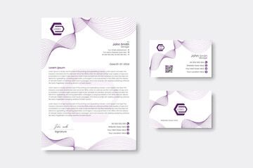 modern business and corporate letterhead template