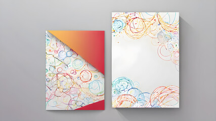 Abstract Modern template for brochure design backgrounds. Abstract design Backgrounds. AI generated image