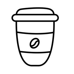  A cup of coffee. Icon about drinks