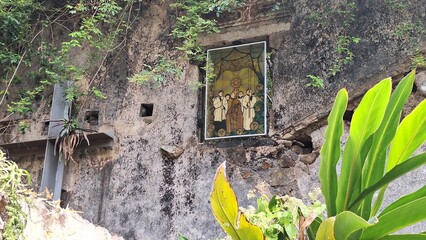 A memorial site of a Catholic church in Hong Kong 