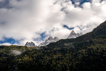 landscape with clouds