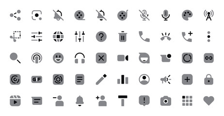 Social Media UI Icon Set