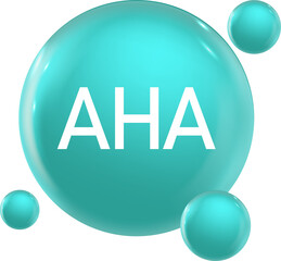 Mineral supplement 3d icon, AHA