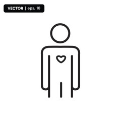 icon of people in love, matters of the heart. vector eps 10