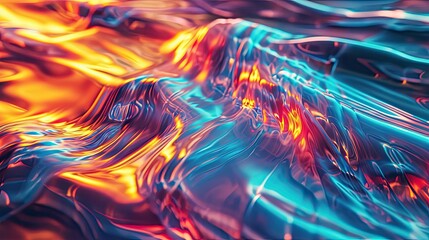 Background image of abstract colorful wavy waves