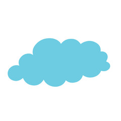 Fototapeta premium Blue flat cloud. Vector graphics.