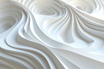 White paper background with waves