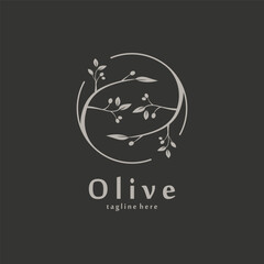 Vector Olive Oil Logo Template