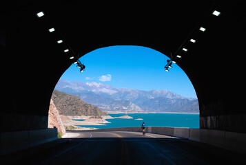 Reservoir Dam Potrerillos (Embalse Dique Potrerillos), Mendoza, Argentina