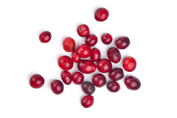 Cranberry, isolated on white background. High resolution image.