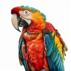 Naklejka premium Portrait of a parrot