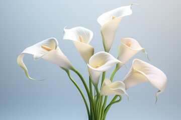White lily flowers