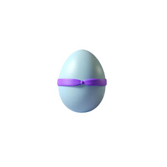 easter egg with ribbon