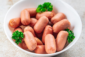 sausage fresh meat tasty eating cooking appetizer meal food snack on the table copy space food...