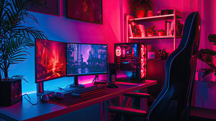 Modern Gaming Room setup