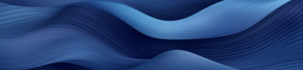 Blue seamless background, waves and abstract shapes, flowing banner fabric