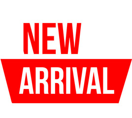 New arrival label banner poster badge