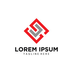 Obraz premium Letter C and S logo