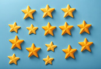 Fototapeta premium set of stars Five Star Concept