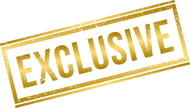 Golden rubber stamp, gold exclusive rubber stamp