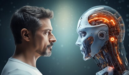 Man and Robot: A Visual Narrative of Human-AI Synergy