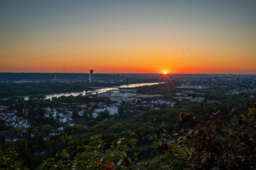 Sunset over Bonn, Germany