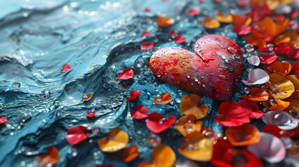A Pink Heart Symphony in Romantic Bliss A vibrant background of soft pink hues adorned with intertwining hearts, symbolizing the celebration of enduring love on Valentine's Day