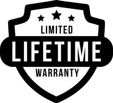 Lifetime Warranty Seal Stamp, lifetime warranty label, badge, stamp
