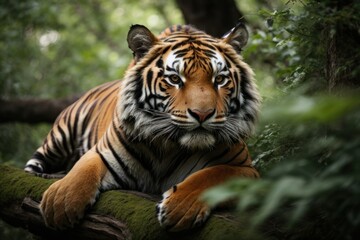 Obraz premium tiger in the wild, close-up