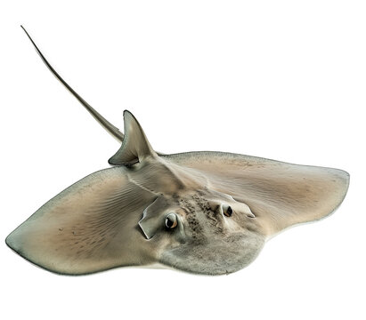 A stingray isolated on a transparent background