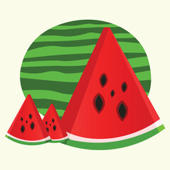 watermelon illustration, food & drink, green, Fresh drinks