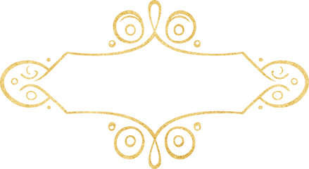 Gold glitter vintage frame, golden luxury frame	
