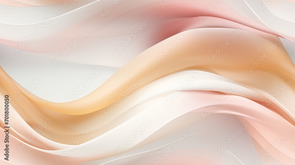 Poster a close up of a white and pink background with a wavy design on the bottom of the image and the bott