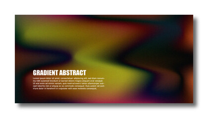 Fototapeta premium Abstract color gradient modern blurred background and film grain texture template with an elegant