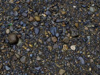 Sea stones background. stone River