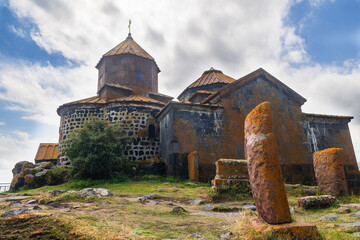 Great view of Hayravank monastery, Armenia