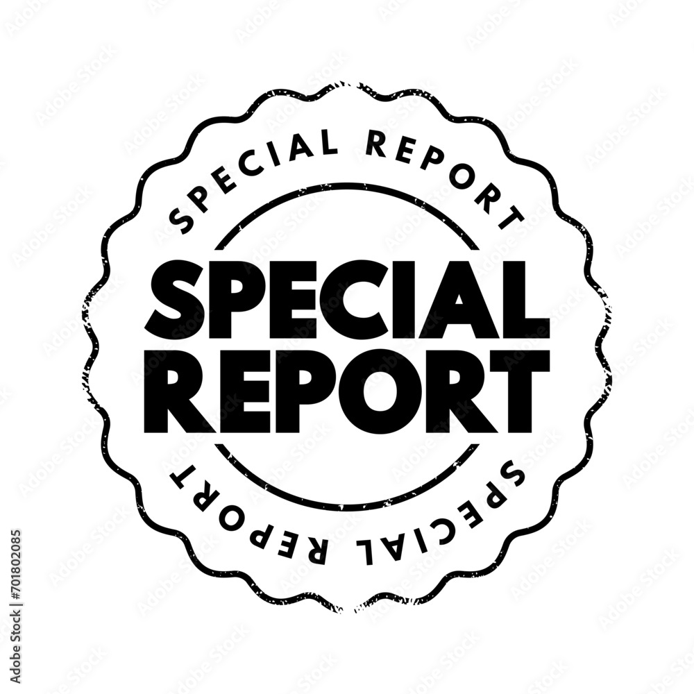 Poster special report - short review-style articles that summarize a particular niche area, text concept st