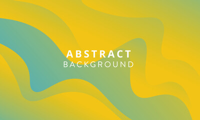 gradient flat wave shape orange abstract background - Vector EPS 10