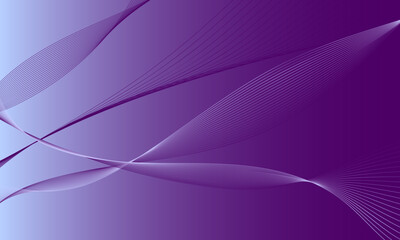 purple business lines wave curves on smooth gradient abstract background