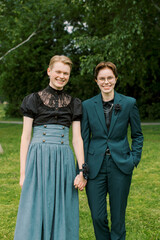 A portrait of a LGBT couple before heading to prom night.  © Hannah