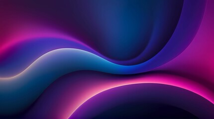 Naklejka premium Abstract Elegance: Luminous Waves in a Dusk-to-Dawn Gradient