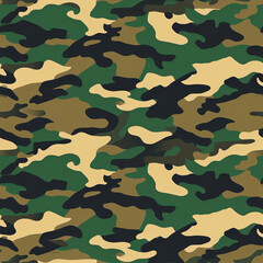 Fototapeta premium military camouflage seamless pattern