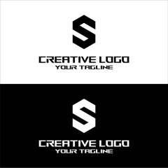 creative letter logo s desain vektor