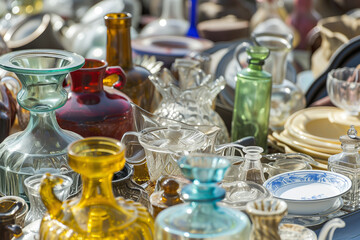 Assorted Second-Hand Glass and Crystal Items
